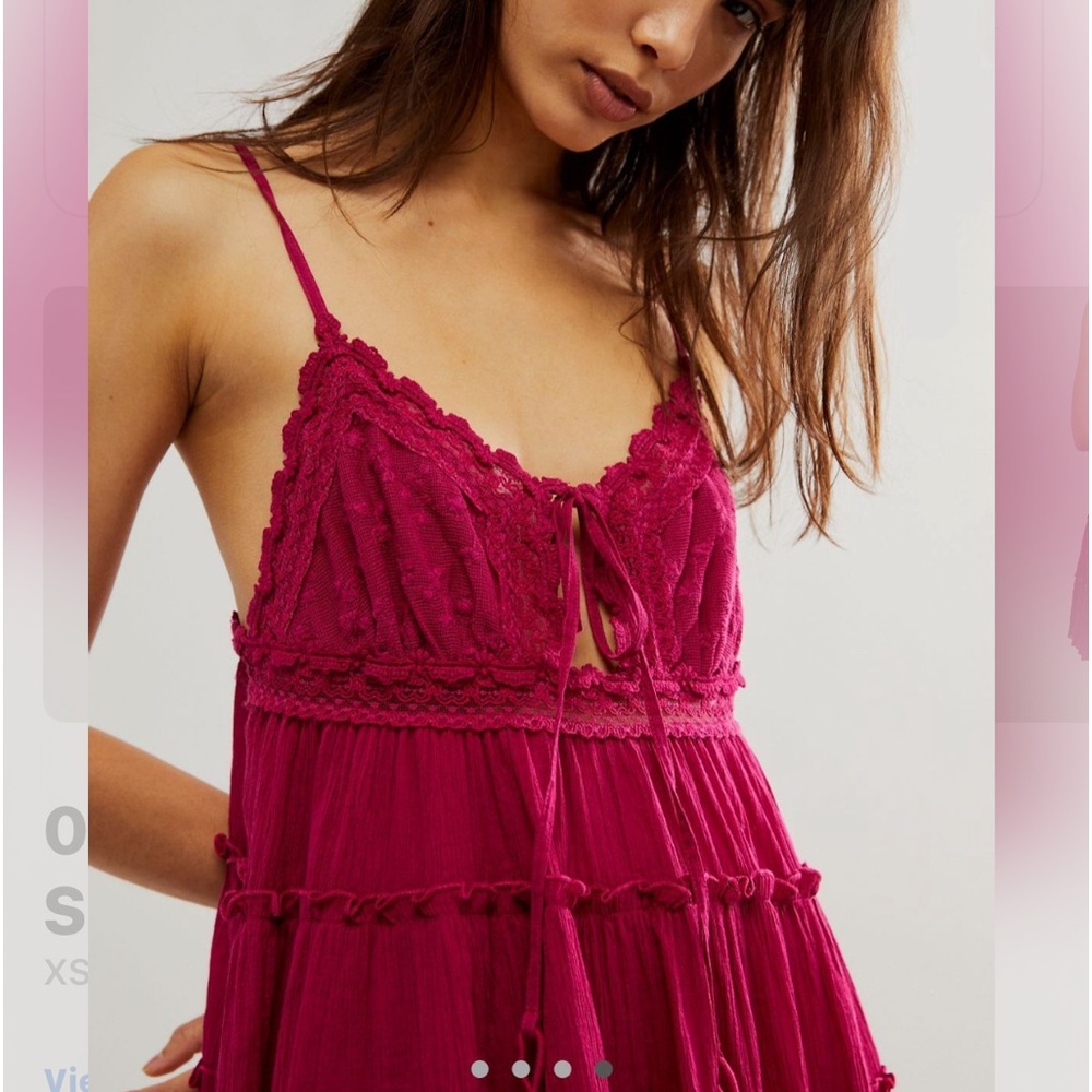 Free people sunsetter mini slip dress
